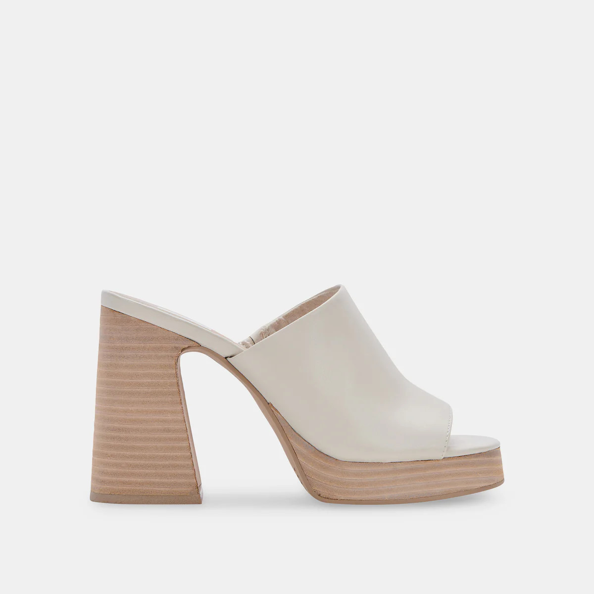 LUKAS HEELS IVORY LEATHER | DolceVita.com