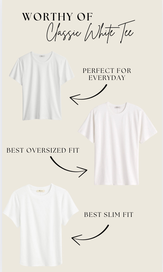 My go to white tee's to last me through the season. Love the quality and wash and wear of these! Right now get 25% off when you select 2 or more. 

 #LTKxMadewell #LTKFindsUnder100