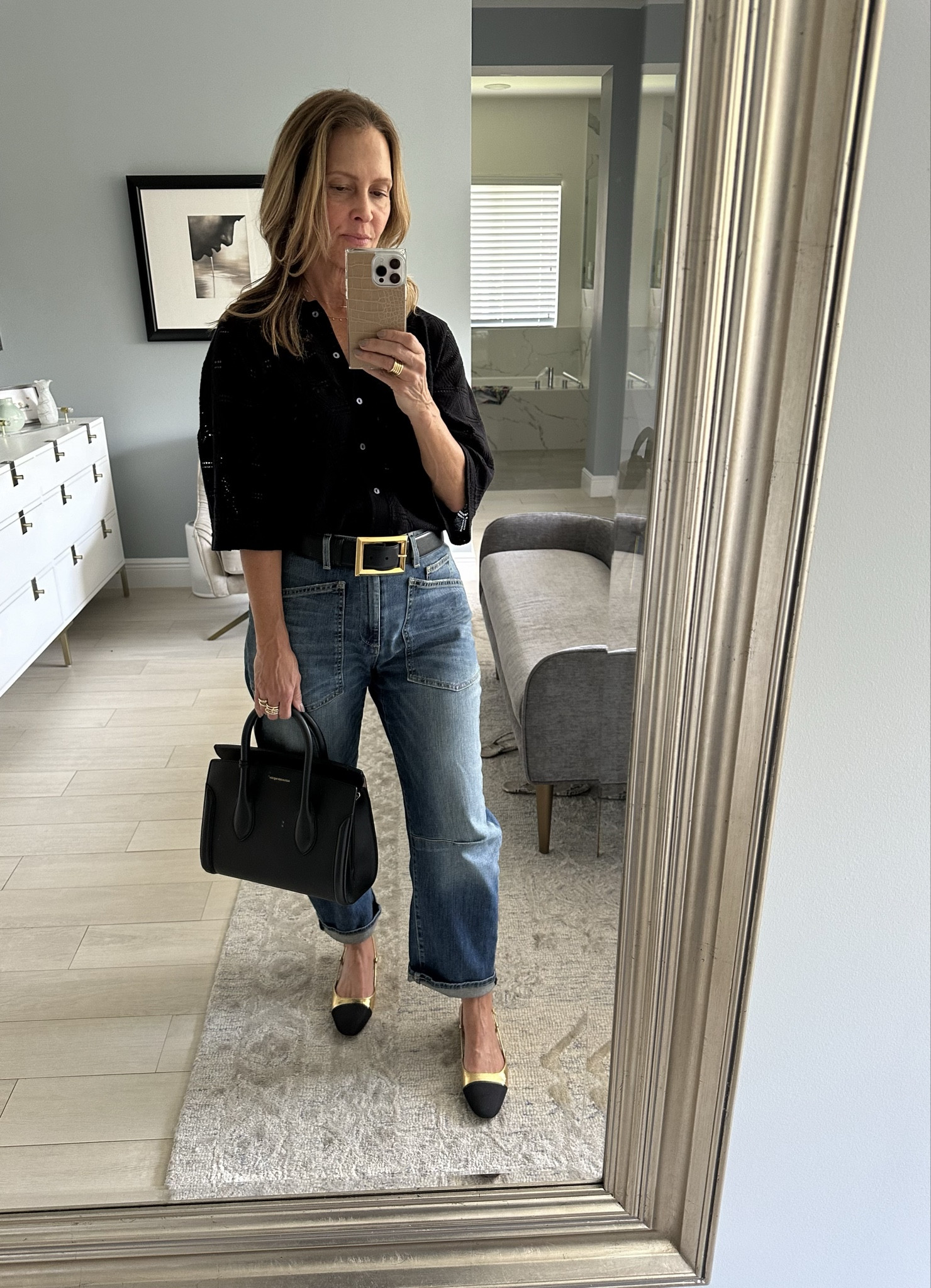 Spring trend alert!

Open weave knits, polo’s, prep, oversized.

This one from Banana has it all with a more feminine cool vibe🖤

#LTKU #LTKSeasonal #LTKover40