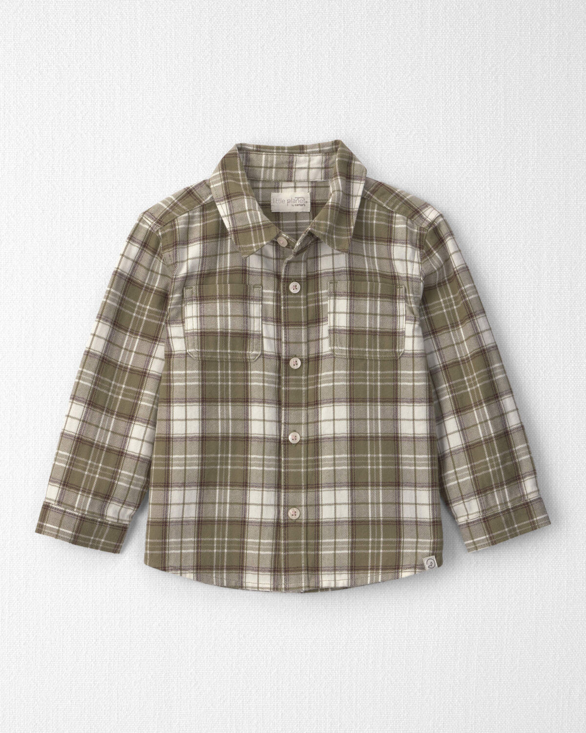 Toddler Boy Organic Cotton Flannel Button-Down Shirt | Carter's Inc