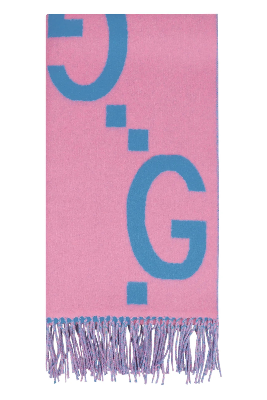 Gucci Jumbo GG Jacquard Fringed Scarf | Cettire Global