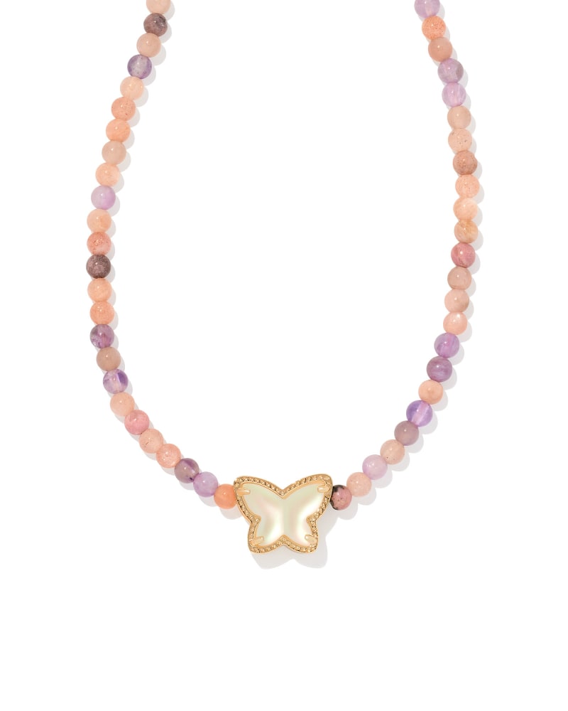 Beaded Lillia Gold Necklace in Pastel Mix | Kendra Scott