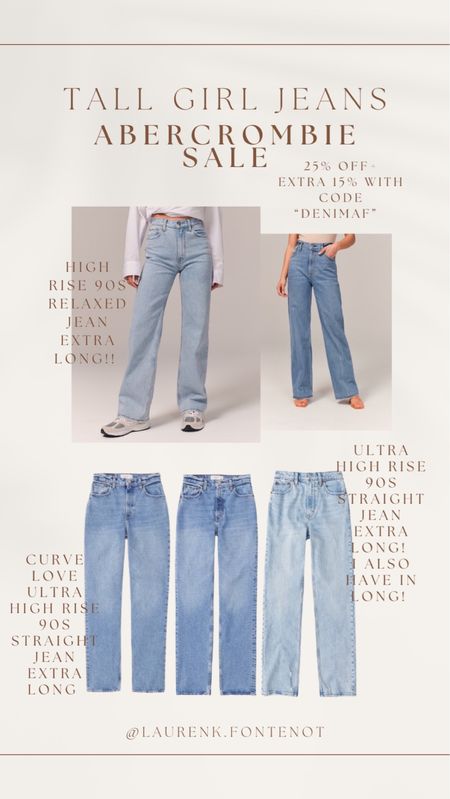 My favorite jeans! 25% off + extra 15% off with code “DENIMAF” I wear the ultra high rise 90s straight jean in long in color light 95% of the time! 

#LTKsalealert #LTKSpringSale #LTKMostLoved