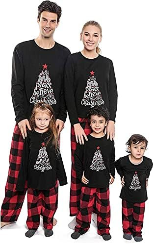 ANGELGGH Family Pajamas Matching Sets, Cute Christmas Printed 2 Piece Sleepwear, Holiday PJs Jamm... | Amazon (US)