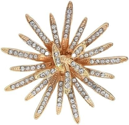 Sun Rhinestone Ring for Women Crystal Starburst Cocktail Ring Hypoallergenic Statement Jewelry Boho Chic Everyday Ring for Women | Amazon (US)