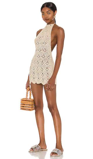 Tulum Mini Dress in Creme | Revolve Clothing (Global)