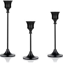 Taper Candle Holders Black Table Decorative Candlestick Holder for Wedding Dinning Party Candle Hold | Amazon (US)