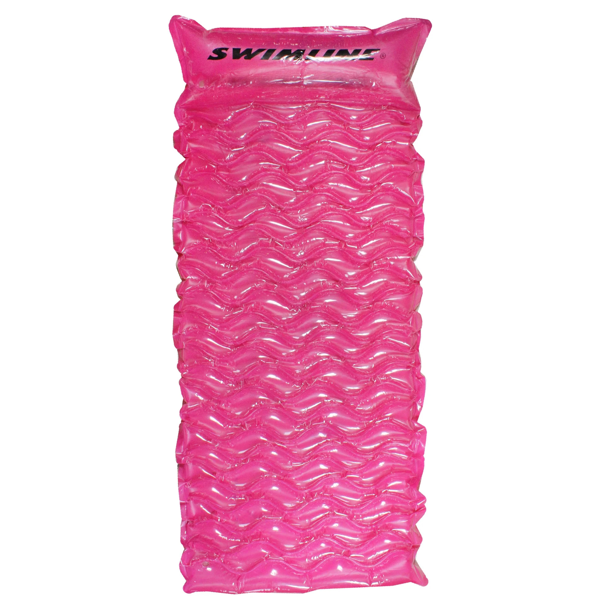 70" Inflatable Pink Bubble Swirled Swimming Pool Air Mattress Float - Walmart.com | Walmart (US)
