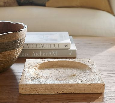 Handcrafted Travertine Tray | Pottery Barn (US)