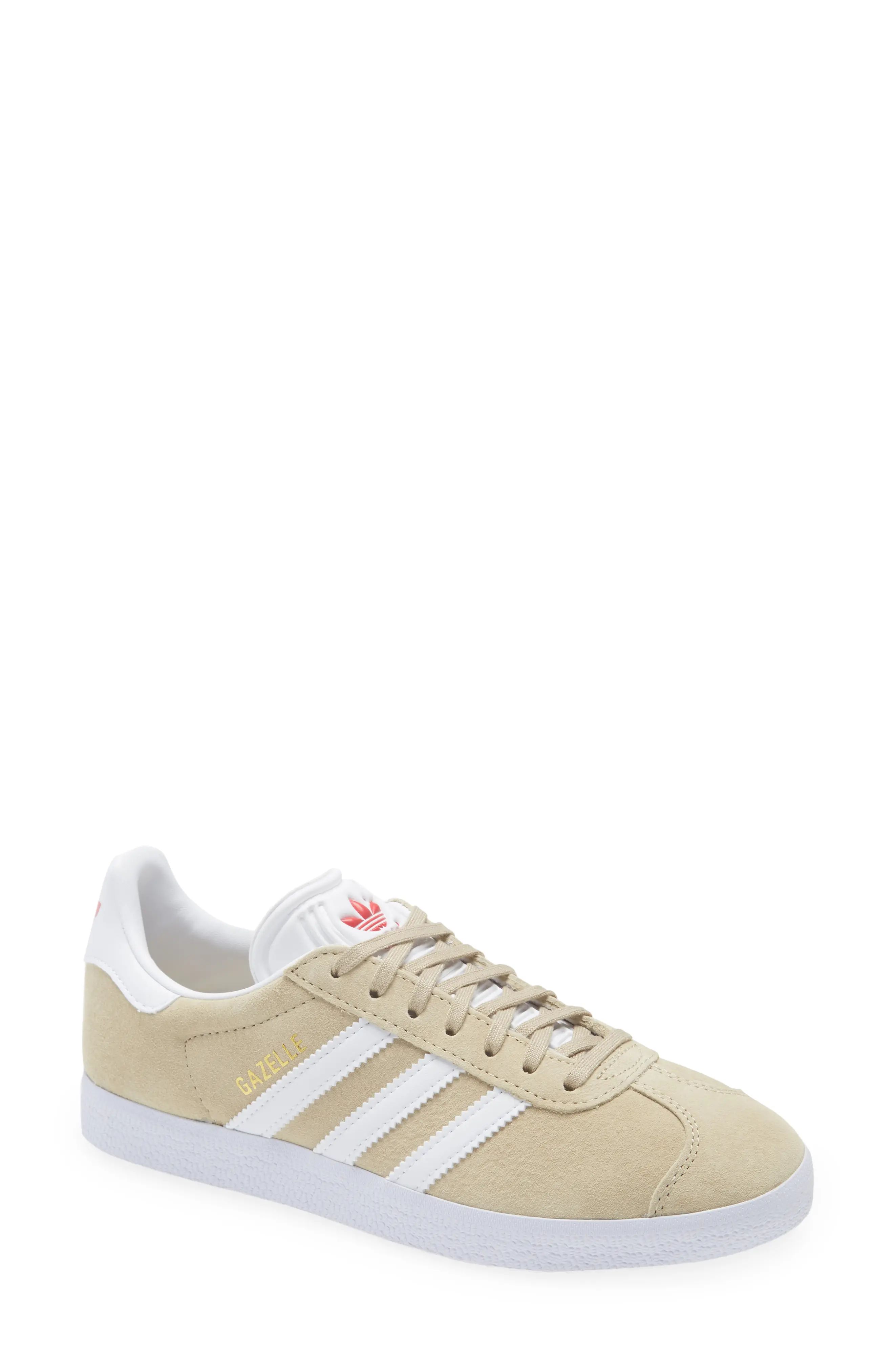 adidas Gazelle Sneaker in Savannah/White/Glory Red at Nordstrom, Size 5.5 | Nordstrom