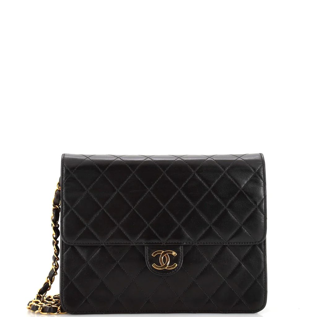 Vintage Clutch with Chain Quilted Leather Small | Rebag