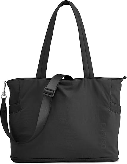 Tote Bag for Women,Puffer Work Bags with Zipper Compartments, Expandable Handbag for Travel Work ... | Amazon (US)