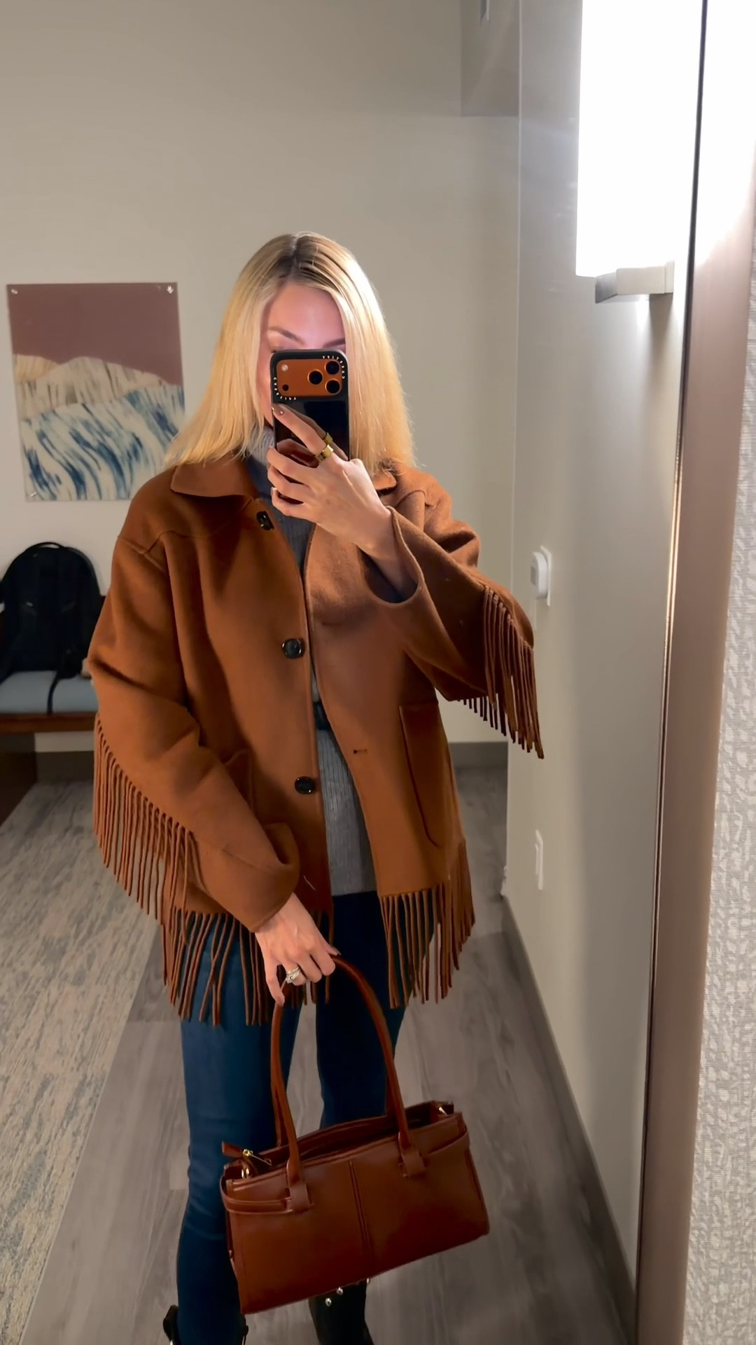 Date night in Montana: wearing fringe jacket, skinny jeans, cowboy boots and turtleneck!

Winter outfit, western chic outfit, fall outfit, autumn fashion, fall jacket, western jacket, western boots, studded boots, fall bag 

#LTKFindsUnder100 #LTKSeasonal #LTKStyleTip
