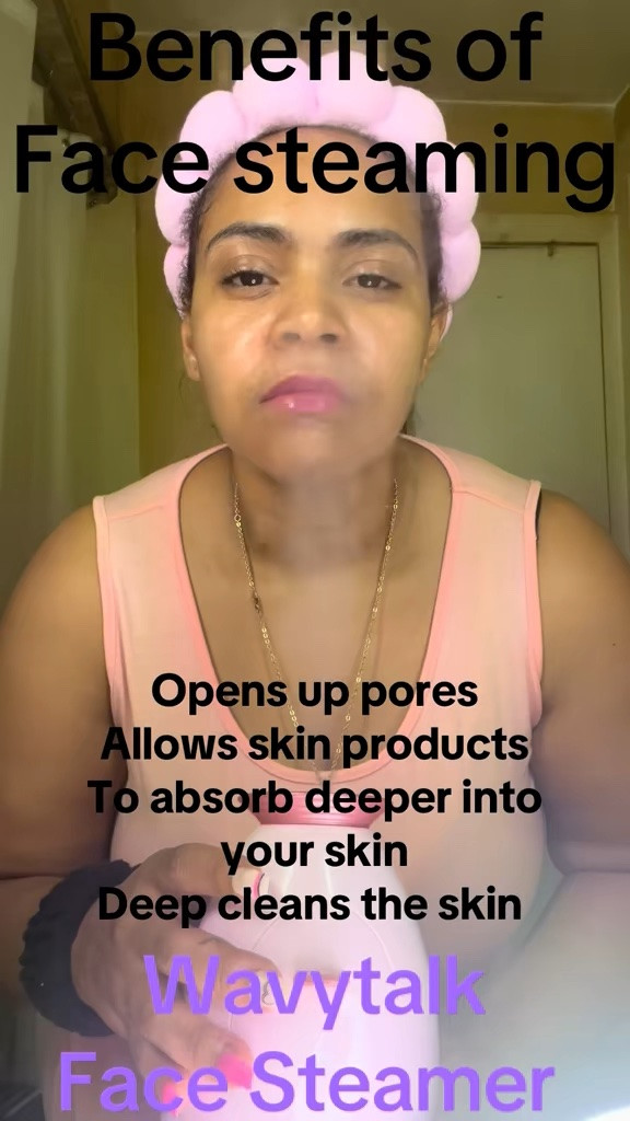 POV: your skincare routine turned into a whole at-home spa moment 💅✨

Pink spa headband on, nails done (pink & white with little black dots because detail matters), and I’m in my bathroom like I booked myself a self-care appointment I can actually afford 😌

This pink facial steamer for face has been my go-to for a quick at-home facial steam routine when my skin feels dry, dull, or just over everything honestly.

It opens everything up so my skincare actually hits different like my serums, moisturizers, and glow products feel like they’re doing their job for once 🧖🏽‍♀️💗

If you’ve been searching for a:
• facial steamer for skincare routine
• at home facial steamer spa
• pore opening face steamer
• humidifying facial steamer for glowing skin
• self care spa night essentials

…this is that soft-life upgrade moment.

Not medical, not complicated — just a simple skincare steamer for clearer, dewier-looking skin and main character bathroom energy.

⸻

#facialsteamer #skincareroutine #athomespa #selfcareritual #pinkaesthetic #spaskincare #glowingskinroutine #LTKfinds #beautytools #skincaretools #poreskincare #dewyskinroutine #momselfcare #selfcareessentials #amazonfinds #beautydevices #facialsteaming #skincareaesthetic

#LTKBeauty #LTKHome #LTKmorningroutine #LTKselfcare #LTKmomlife