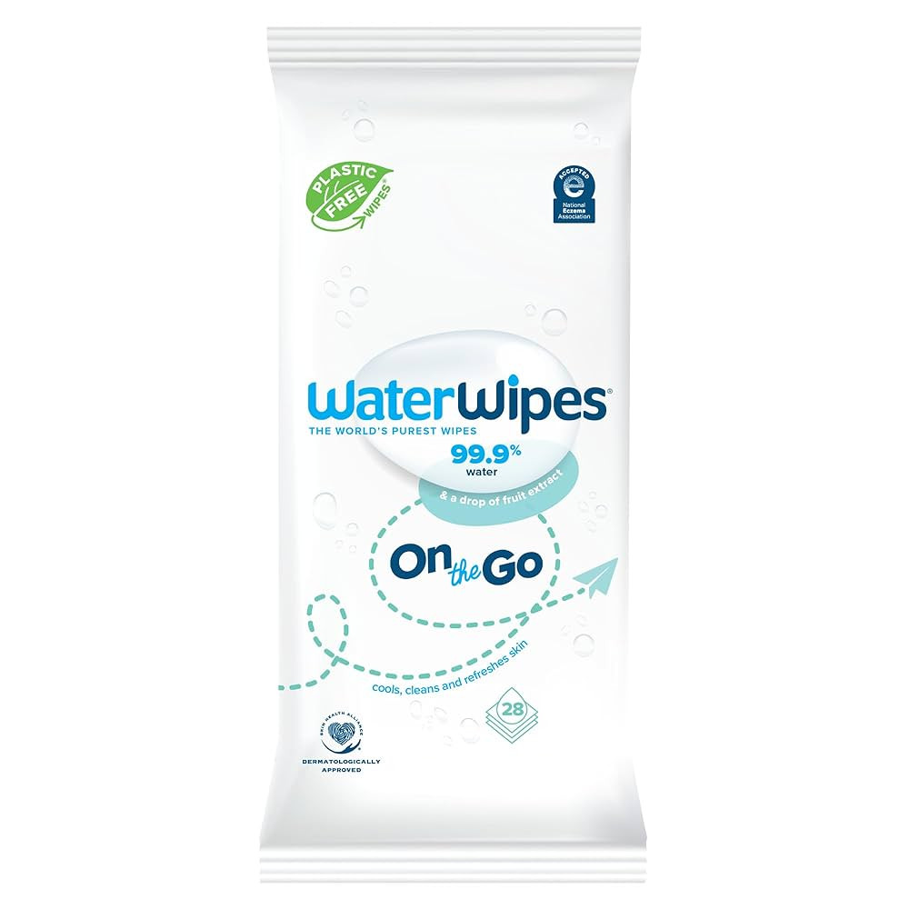 WaterWipes On The Go Wipes, 99.9% Water-Based Wipes for Travel, Sports, and to Refresh Skin, Unsc... | Amazon (US)