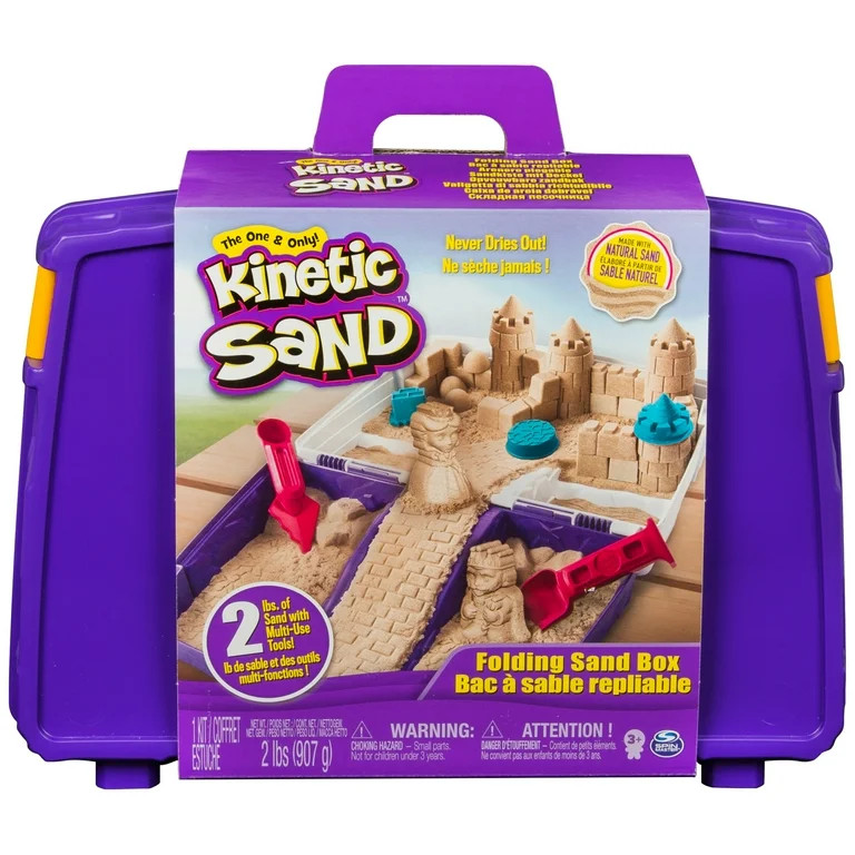 Kinetic Sand, Folding 2lb Sandbox Play Set | Walmart (US)