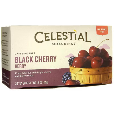 Celestial Seasonings Black Cherry Berry Herbal Tea - Caffeine Free | Target