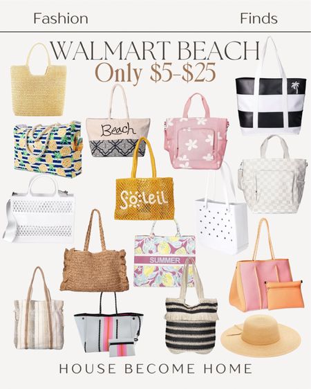 Walmart beach bags only $5-$25 

#LTKbeauty #LTKsalealert #LTKstyletip