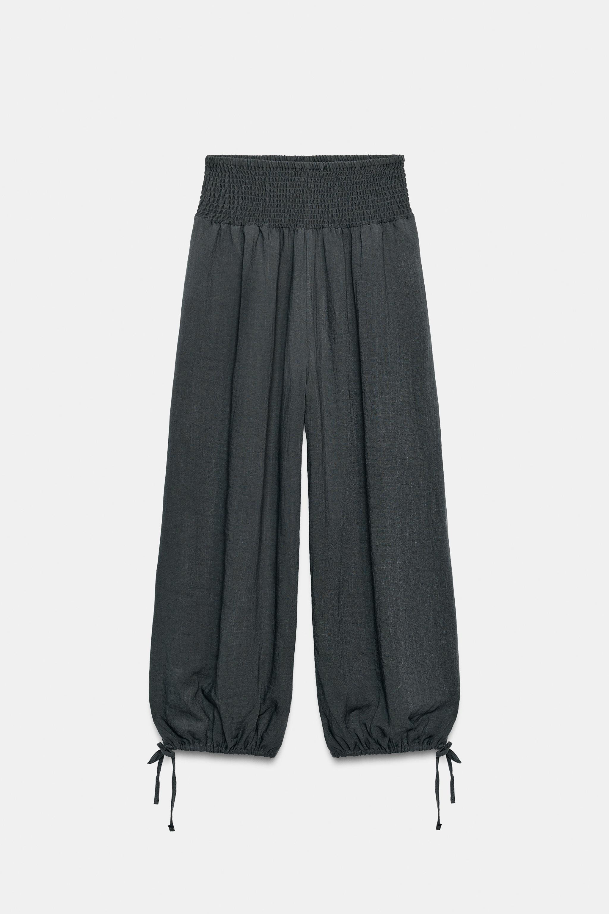 BAGGY TROUSERS WITH ELASTIC WAIST | Zara UK
