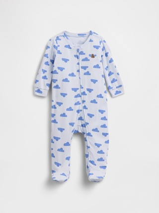 Baby Print Two-Way Zip One-Piece | Gap Factory
