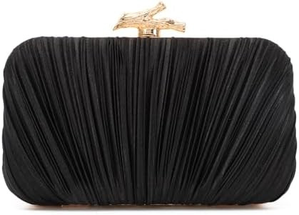 Freie Liebe Clutch Purses for Women Evening Bag Pleated Clutch Bag with Chain for Wedding Party |... | Amazon (US)