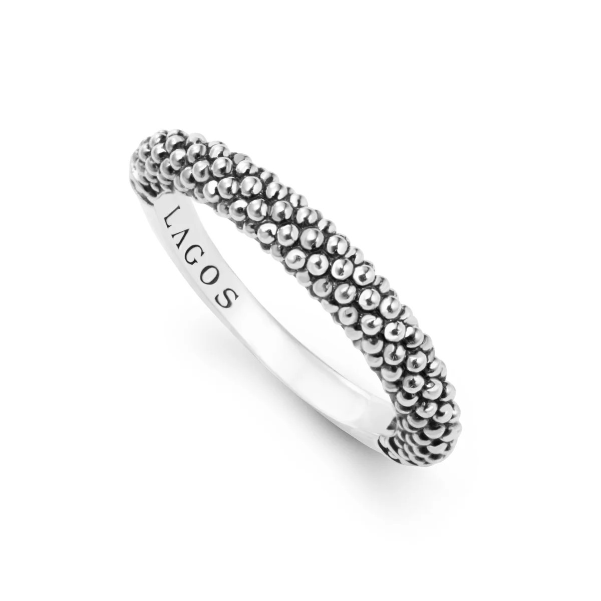 Signature Caviar Caviar Stacking Ring | LAGOS