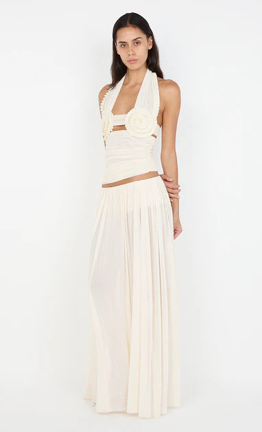 CAMILLE MAXI SKIRT - BUTTERCREAM | Bec & Bridge (Global)