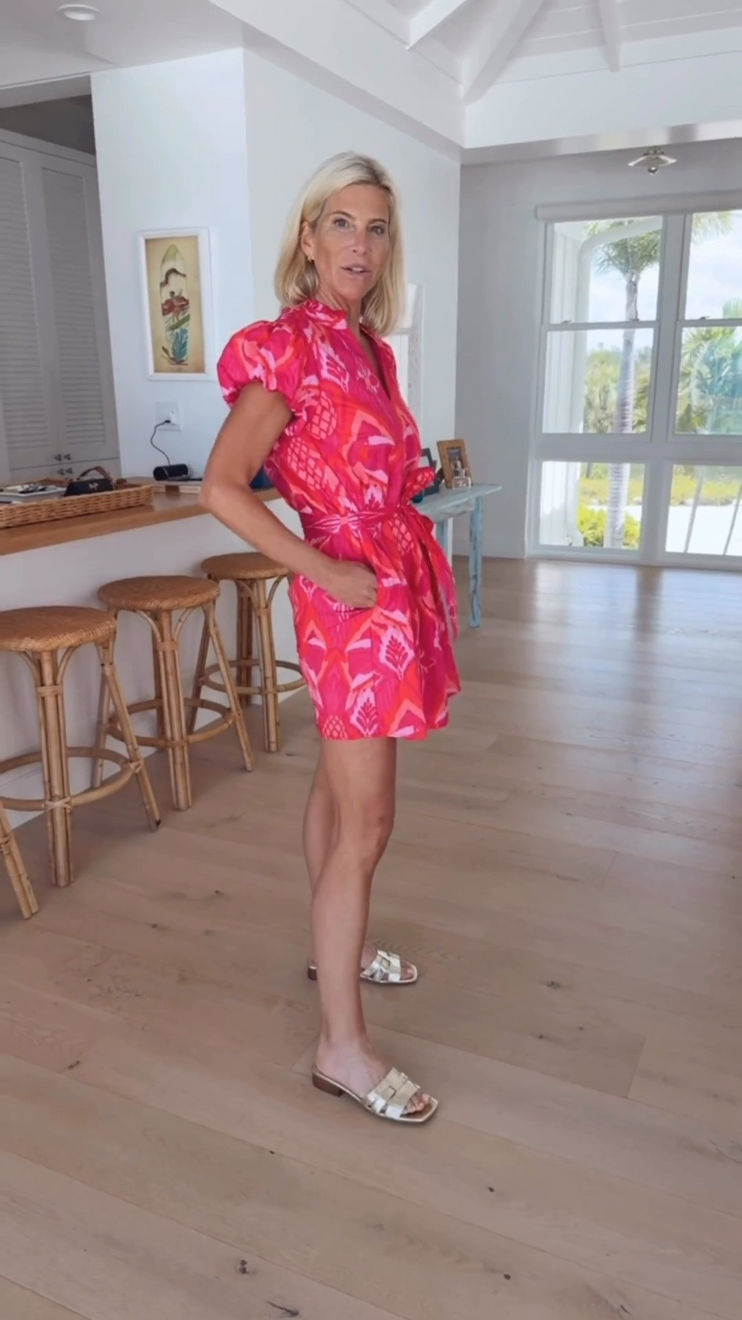 Elegant flat sandals with metallic gold details for warm weather outfits.

#LTKSaleAlert #LTKOver40 #LTKootd