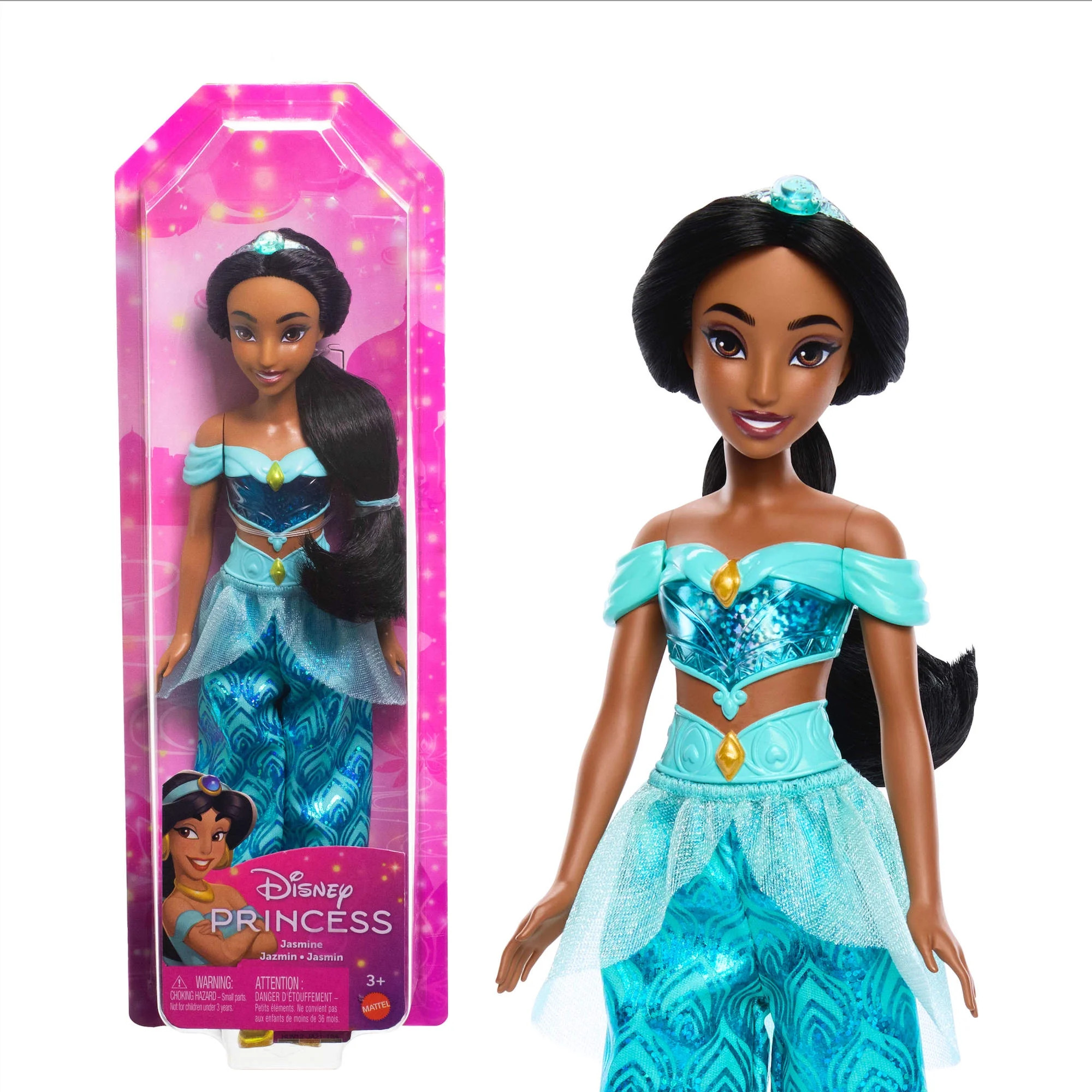Disney Princess Jasmine 11 inch Fashion Doll with Black Hair, Brown Eyes & Tiara Accessory - Walm... | Walmart (US)