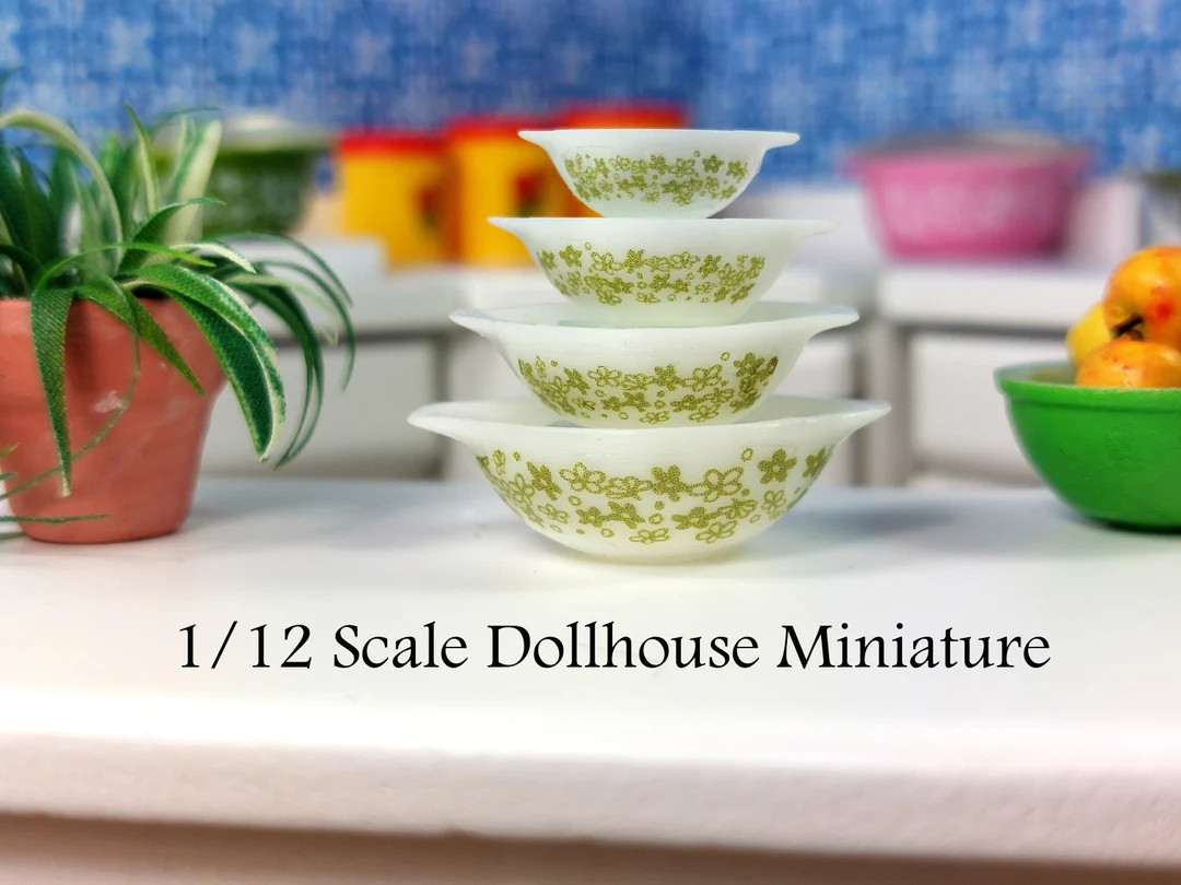 Cinderella Spring Blossom/crazy Daisy White Pyrex Bowl Set - Etsy | Etsy (US)