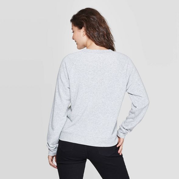 Women's Weekend Long Sleeve Sweatshirt - Grayson Threads (Juniors') - Athletic Heather | Target