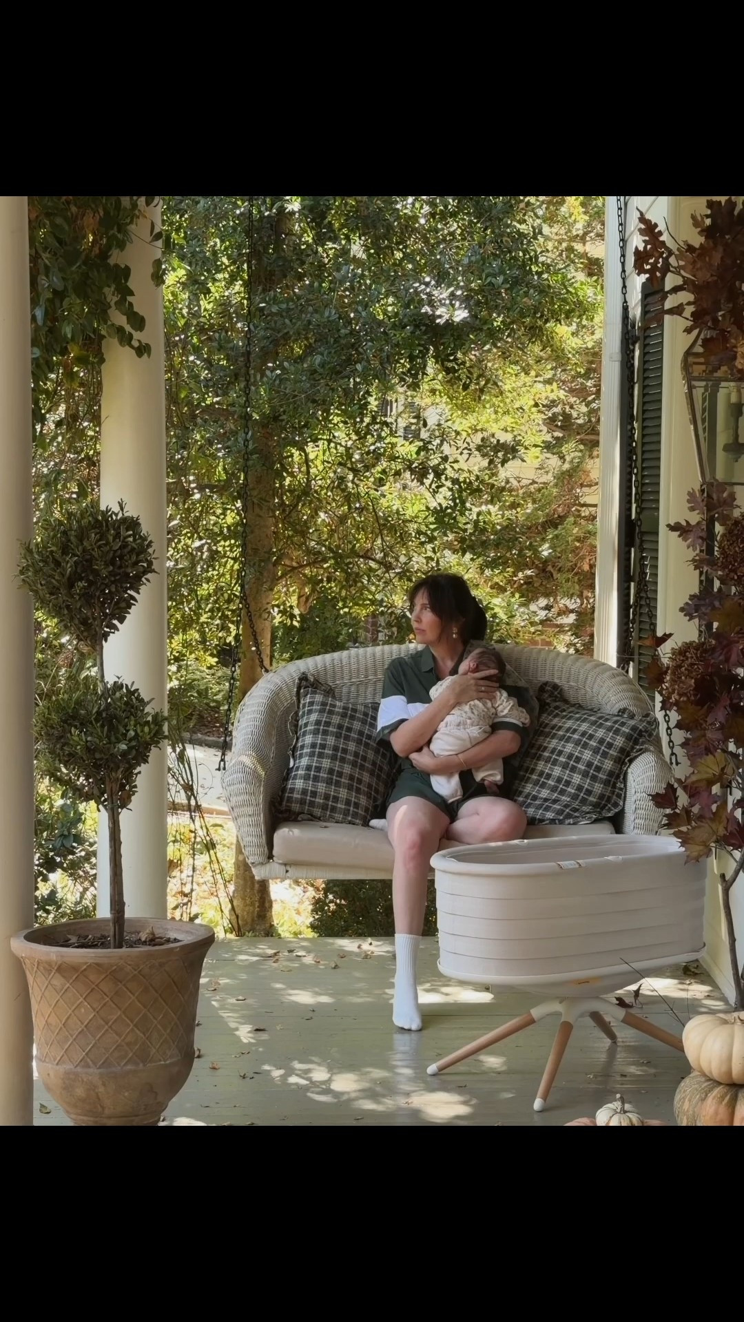 Fall mornings on the porch🍂

#LTKHome #LTKFamily #LTKBaby