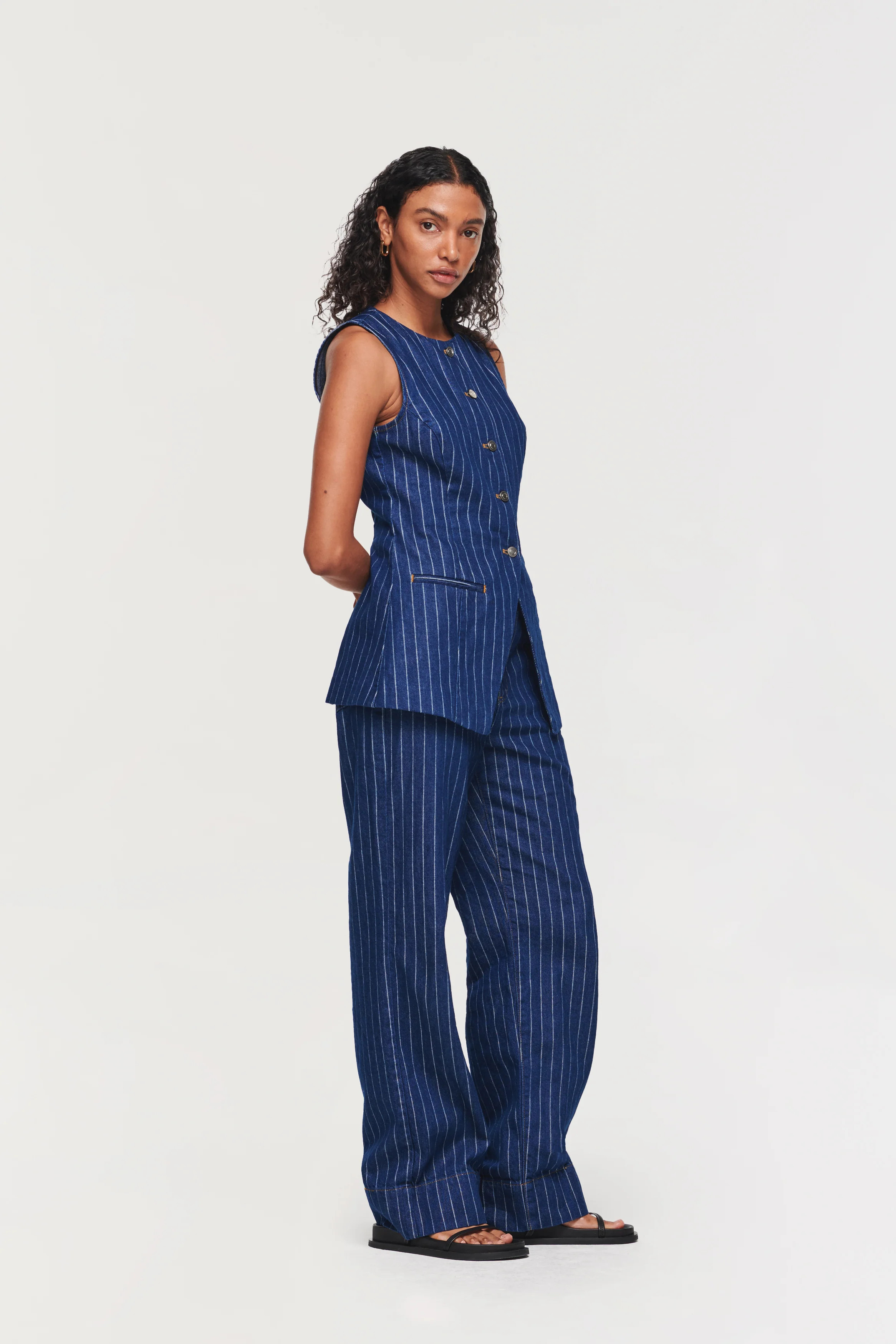 Miso | Straight leg pinstripe jean | ALIGNE | ALIGNE USA