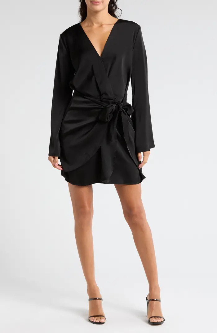 Long Sleeve Wrap Dress | Nordstrom Rack