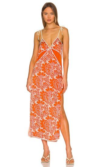 Azzorre Dress in Tangerine Zinnia | Revolve Clothing (Global)