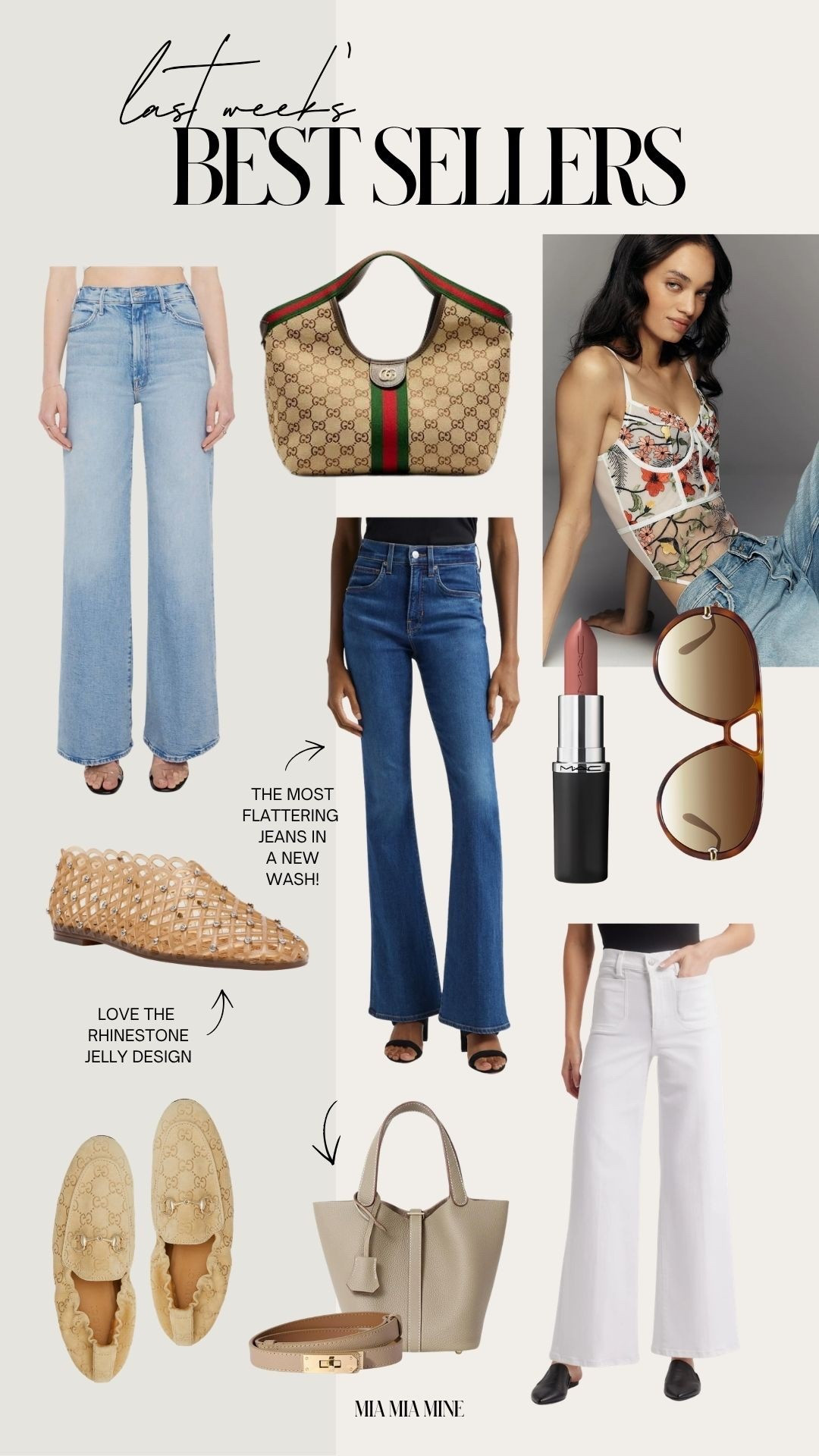 Last week’s best sellers
Mother jeans that flatter everyone wearing a 24
Farm Rio scallop top wearing an XS
Hermes inspired bag and belt from Amazon
Veronica Beard jean’s wearing a 24 and Anthropologie one shoulder top wearing an XS
Gradient lens sunglasses from Amazon
Gucci loafers size up by 1/2
MAC lipsticks in modesty and liner in Tempt 3



#LTKBeauty #LTKPetite #LTKOver40