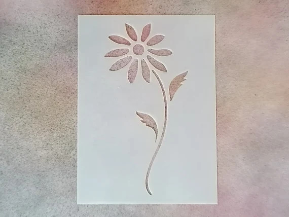 Daisy Stencil  Reusable 190-micron Mylar  A7 A6 A5 A4 A3 | Etsy | Etsy (US)