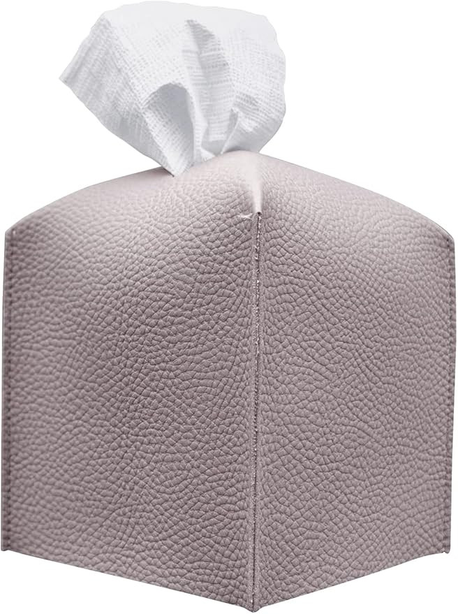 Carrotez Tissue Box Cover, [Refined] Modern PU Leather Square Tissue Box Holder - Decorative Hold... | Amazon (US)