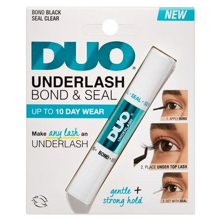 Duo Underlash Bond and Seal False Eyelash Liquid Glue Lash Adhesive Black Clear 0.08 oz | Walmart (US)