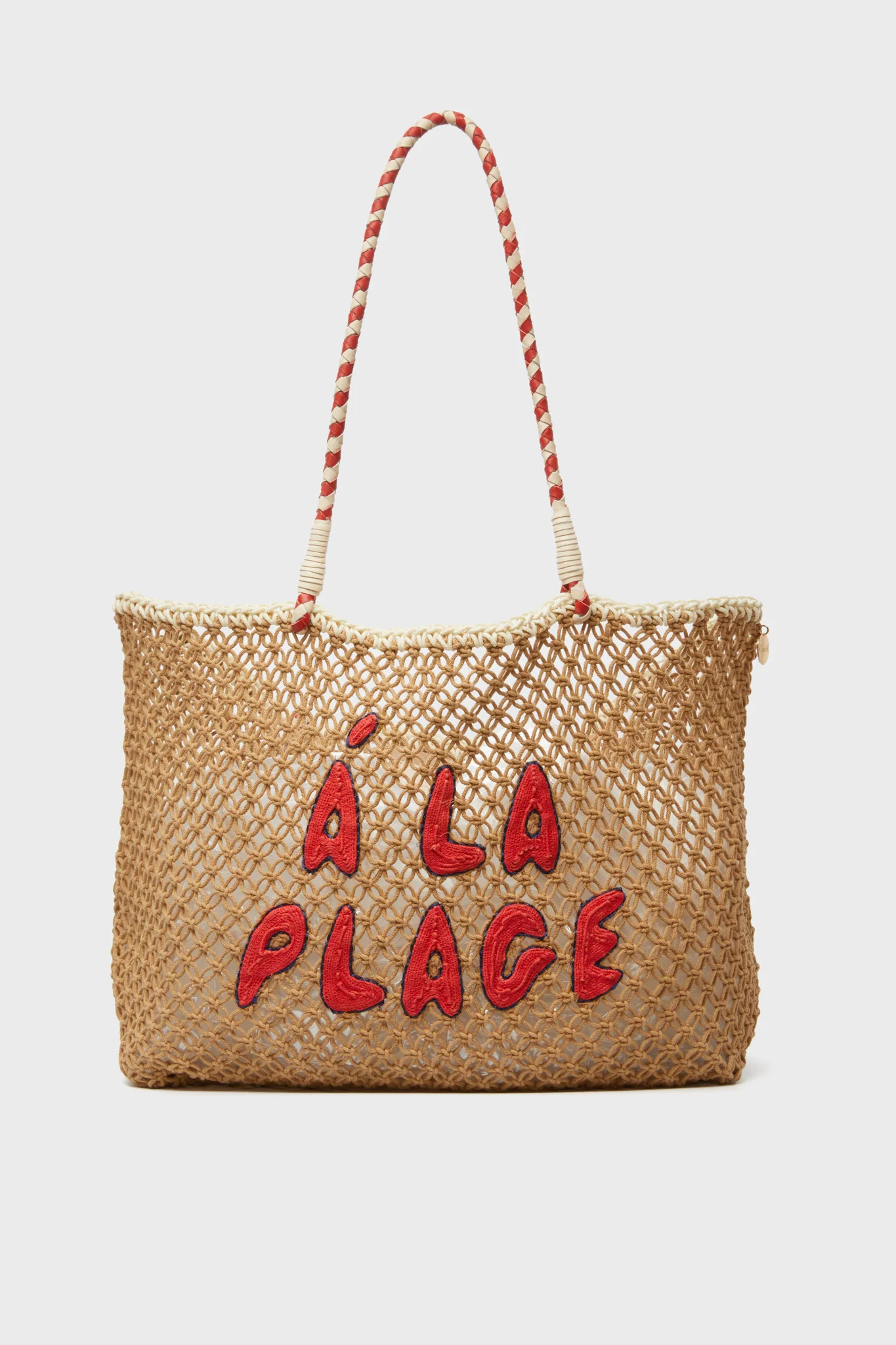 Tan Crochet A La Plage Lete Tote | Tuckernuck (US)