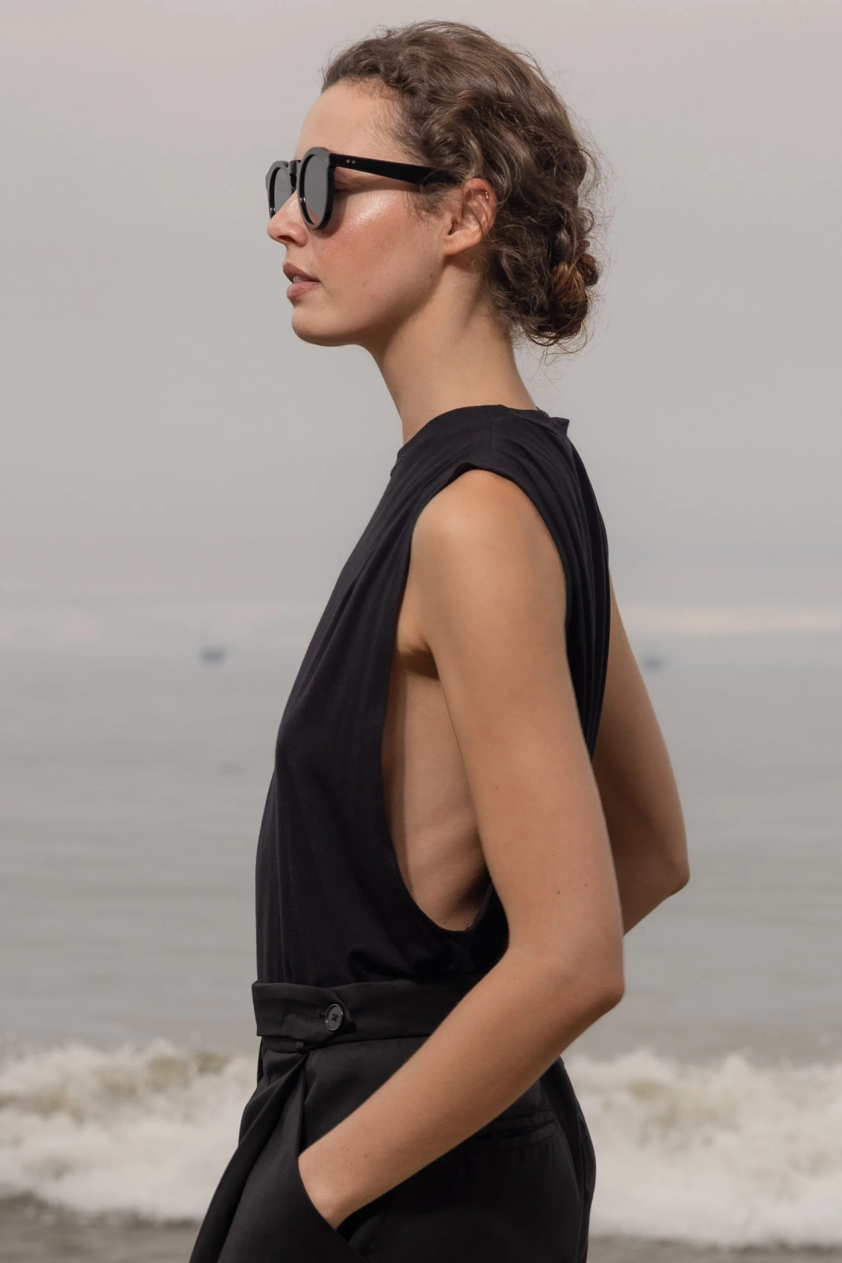 Expat Tank - Black | Heidi Merrick