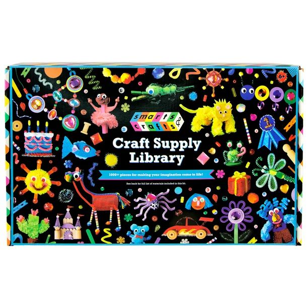 Smarts & Crafting Make Your Own Craft Supply Library Art & Craft Kit (1057 Pieces) | Walmart (US)
