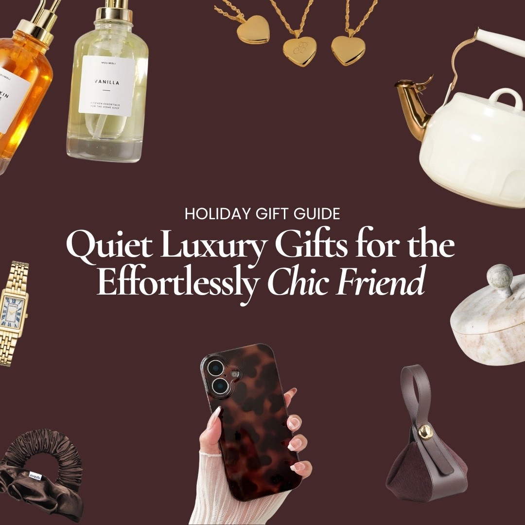  Quiet Luxury Gifts for Your Effortlessly Chic Friend. A curated collection of elevated, minimalist gifts Quiet Luxury Gifts for Your Effortlessly Chic Friend. A curated collection of elevated, minimalist gifts that feel luxe without trying too hard. Think timeless pieces, soft textures, polished accessories, and beauty favorites that always impress. Perfect for the friend who’s effortlessly chic.

#LTKGiftGuide #LTKHoliday #LTKCyberWeek