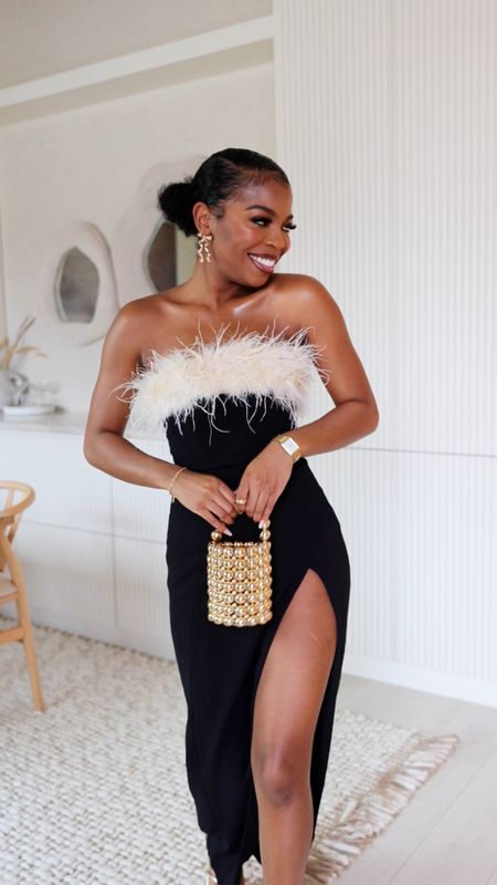 Get ready with me for the BHM dinner in Dallas! 
Do we like or LOVE this look? 🥰😍✨
I’m obsessed with this dress. It’s classy and chic, it fits like a glove + I’m loving the slit! 🔥
Wearing an XS 🥰

#LTKshoecrush #LTKVideo #LTKstyletip