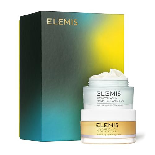 ELEMIS Pro-Collagen Perfect Partners, Cleansing Balm & Daily Moisturizer Holiday Skincare Gift Set | Amazon (US)