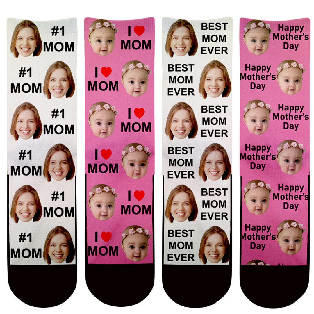 Mothers Day socks, Custom Face Socks, Mothers Day Gift, Gifts for Mom, Gifts for her, I Love Mom,... | Etsy (US)