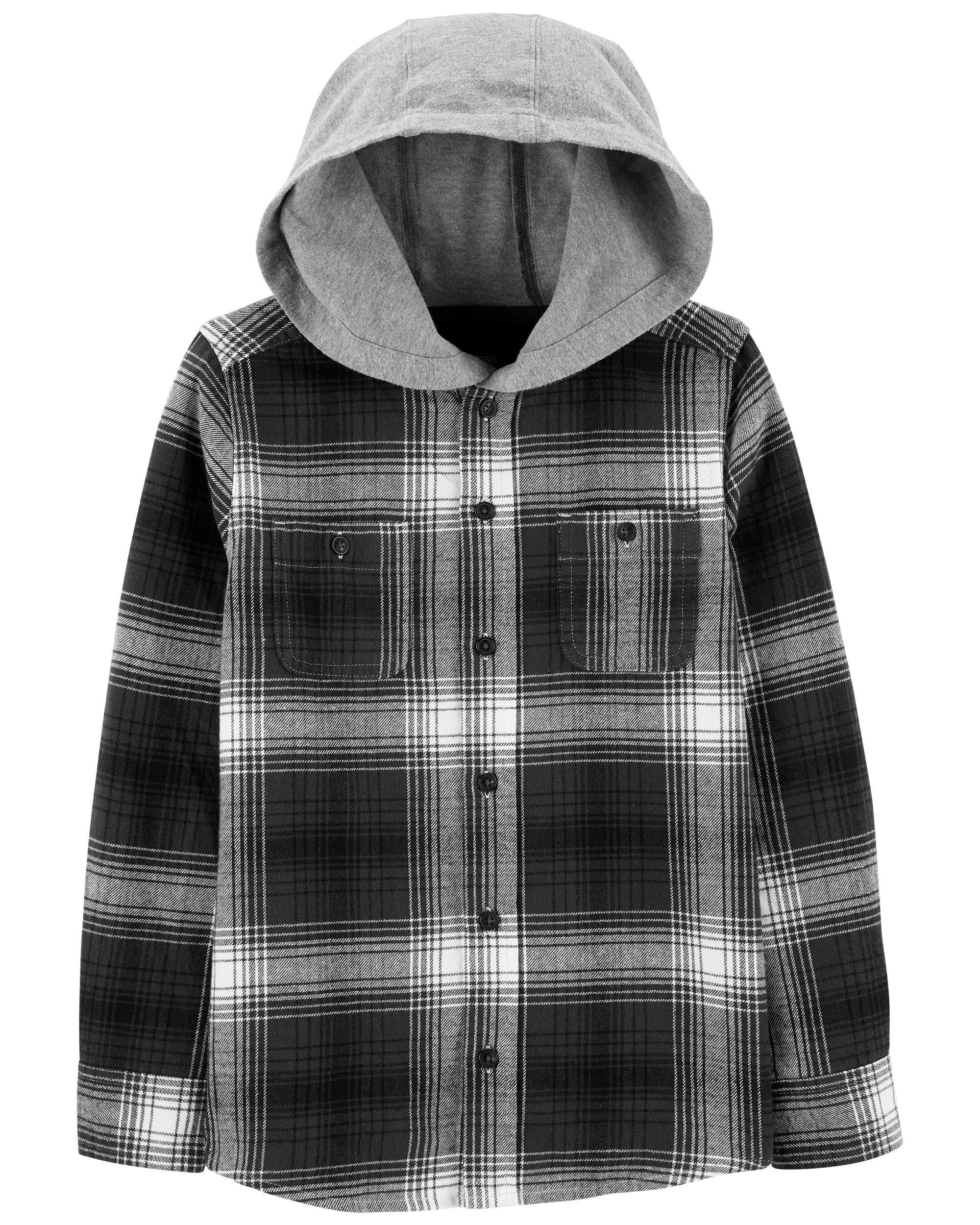 Hooded Flannel Shirt | Carter's