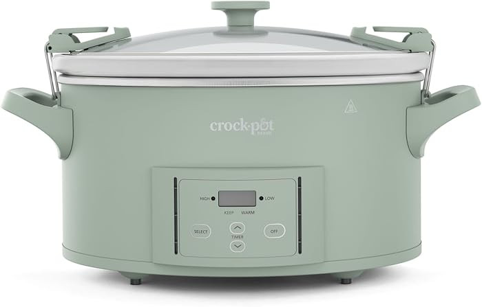 Crock-Pot\u00ae Design Series 7-Quart Programmable Slow Cooker, Desert Sage Green | Amazon (US)