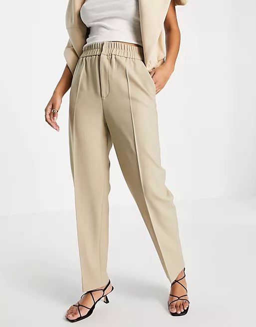 & Other Stories pleat front trousers in beige | ASOS (Global)