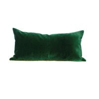 Green Velvet Pillow | Lumbar No454 | Etsy (US)